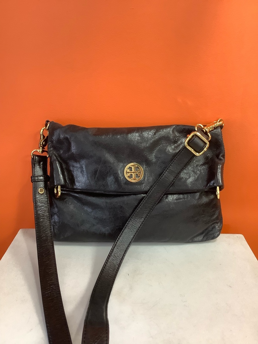 Black Tory Burch Messenger/Croosbody Bag